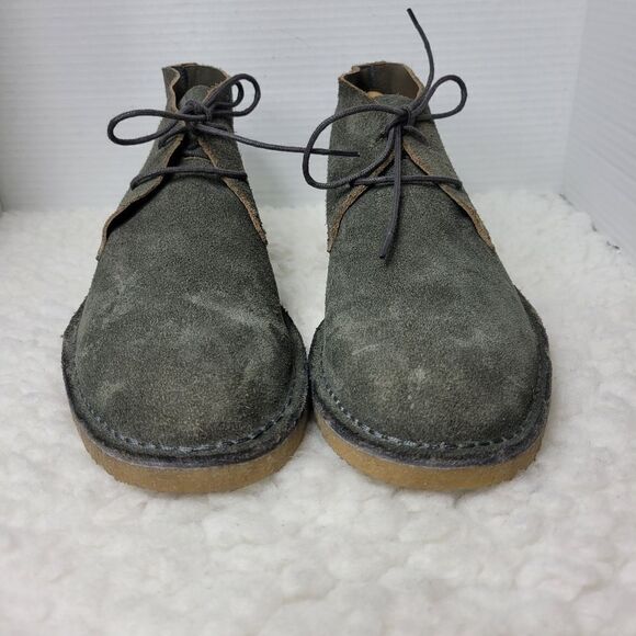 Banana Republic Mens Chukka Boot Size 9.5 M Gray Suede Shoes New main image 10